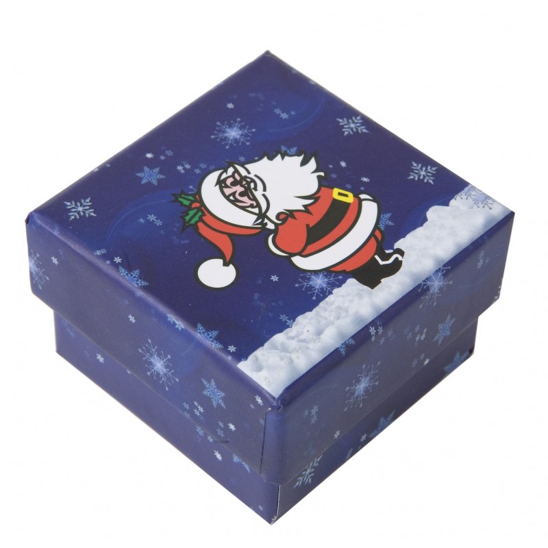 Caja Santa Claus sortija - pendientes 51x51x33